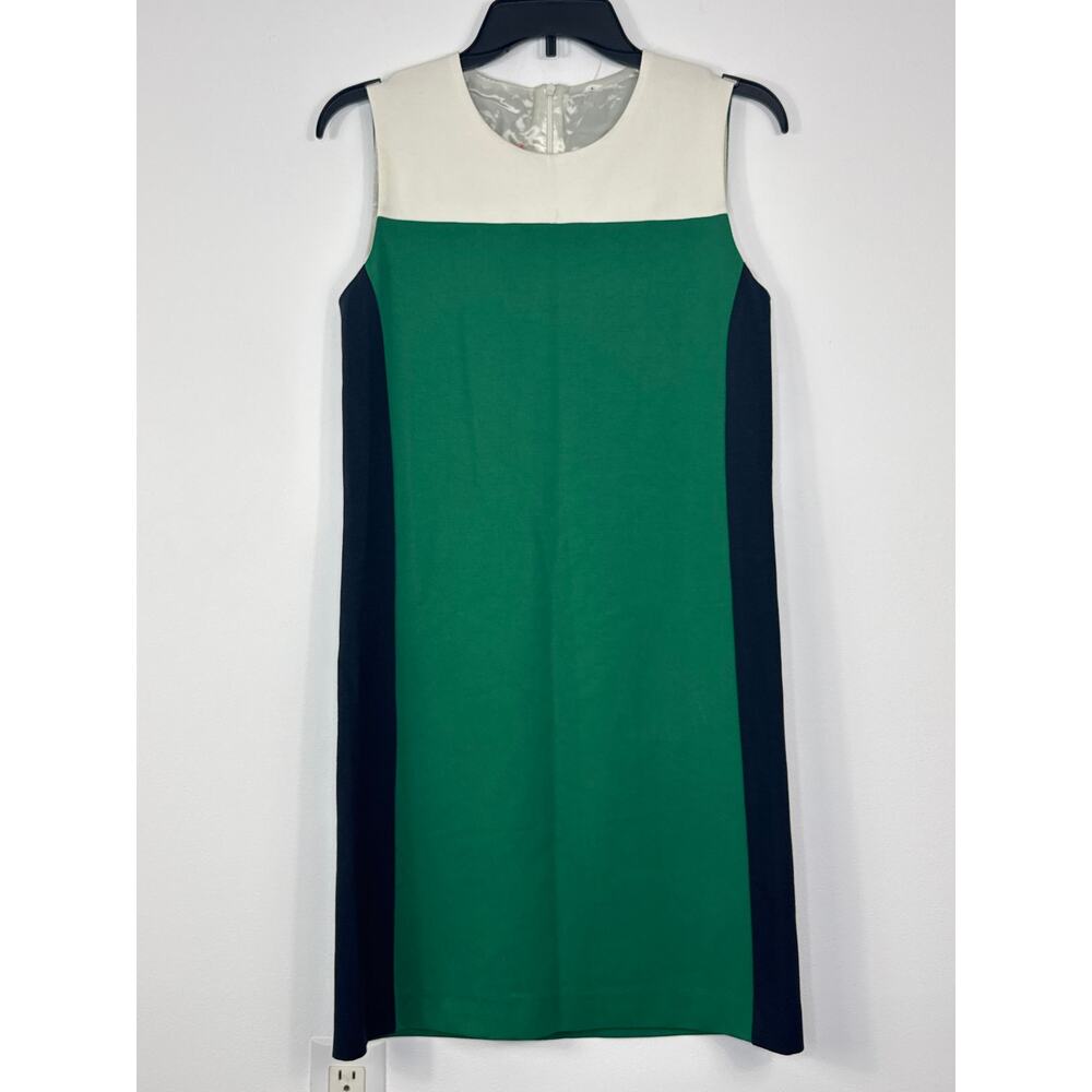 Vilagallo NWT Colorblock Sleeveless Dress Women's Size 6/38 Modern Classic